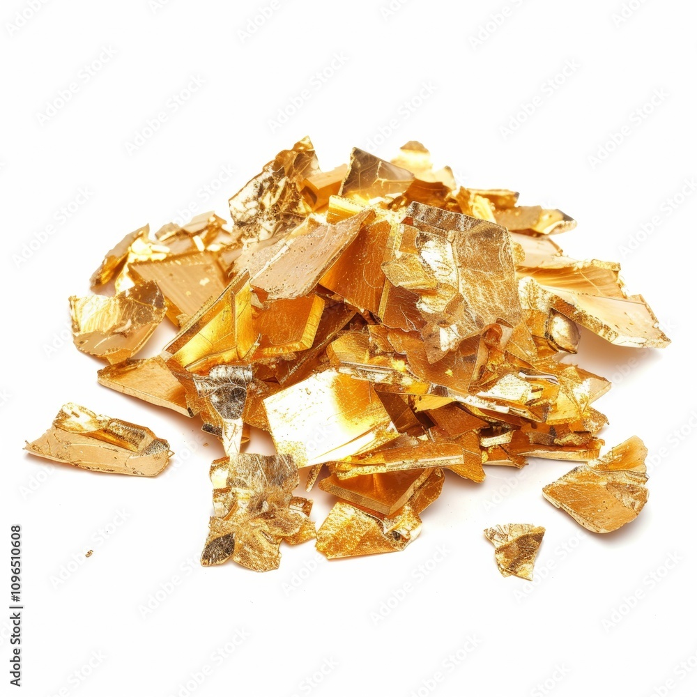 Scrap Gold isolated on white background Scrap Gold isolated on white background