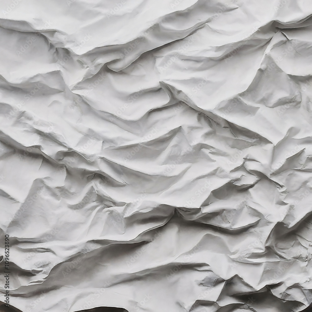 Wrinkled or crumpled white paper for background. Wrinkled or crumpled white paper for background.