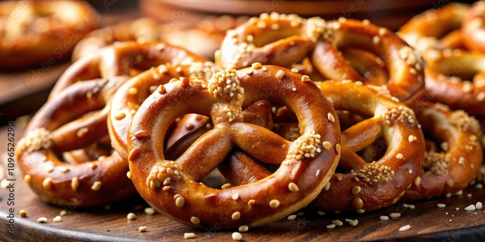 Delight in a close-up of pretzel bites, irresistibly dusted with everything seasoning, showcasing their crunchy texture and mouthwatering flavor—perfect for snack aficionados and food lovers alike. Delight in a close-up of pretzel bites, irresistibly dusted with everything seasoning, showcasing their crunchy texture and mouthwatering flavor—perfect for snack aficionados and food lovers alike.