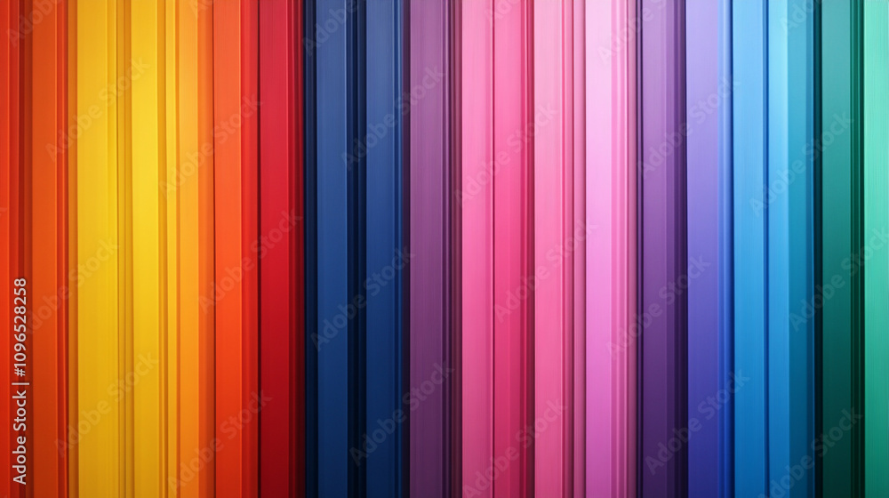 Obraz premium Vibrant vertical stripes create a colorful backdrop for creative projects and designs