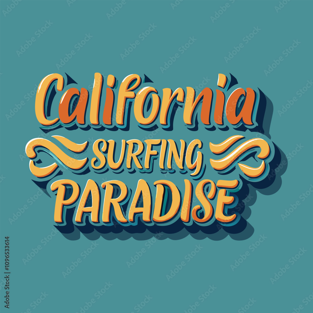 Obraz premium California's Surfing Paradise boasts epic waves, sunny beaches, and a laid-back vibe, attracting surfers worldwide to ride some of the best waves on the planet.