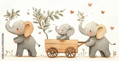 elephants with baby