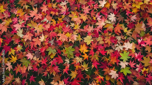 Autumn orange banner with blurred maple leaves, ideal for seasonal designs and fall projects.