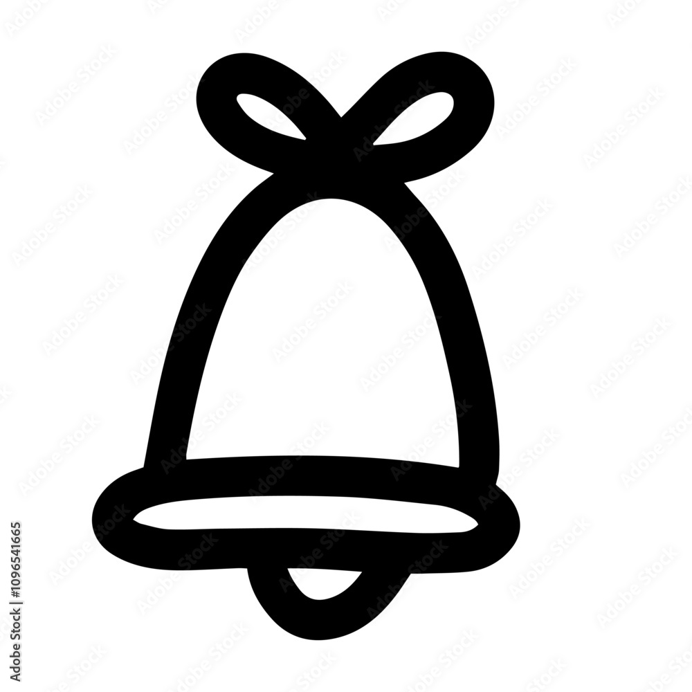 Christmas bell image drawing vector Christmas bell image drawing vector
