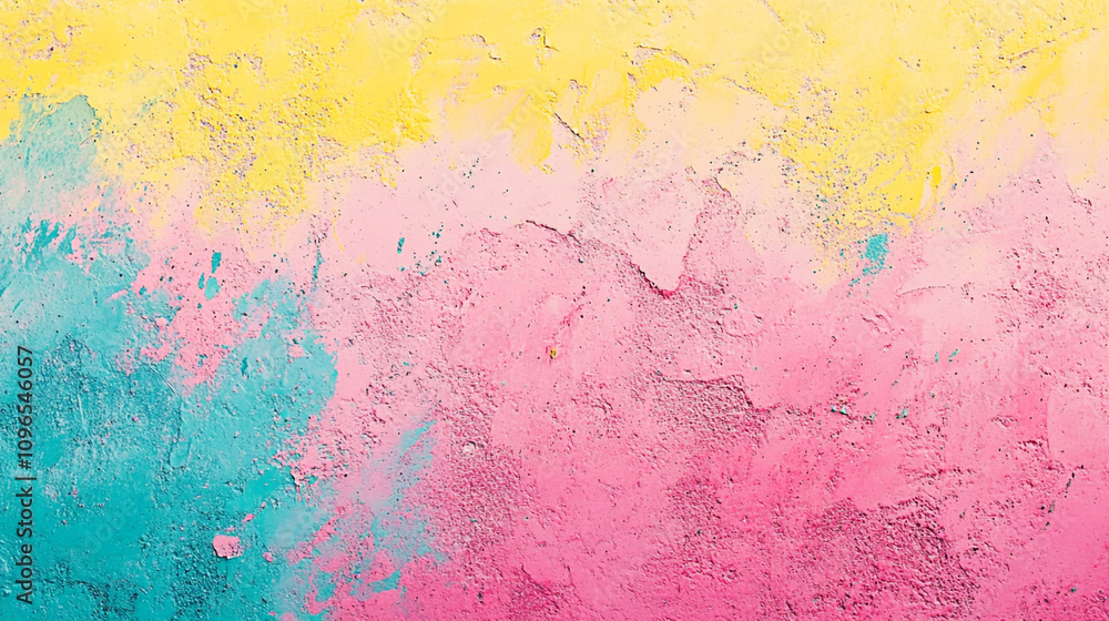 Vibrant abstract texture featuring yellow, pink, and teal colors blending together Vibrant abstract texture featuring yellow, pink, and teal colors blending together