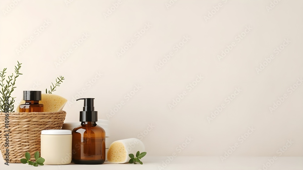 Natural Skincare Products Mockup Natural Skincare Products Mockup