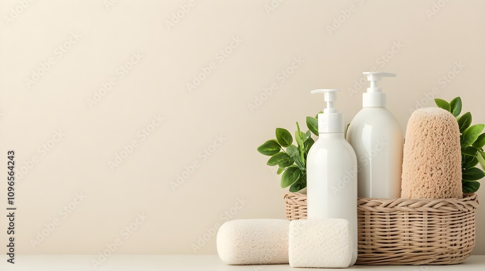 Spa Products in Wicker Basket Spa Products in Wicker Basket