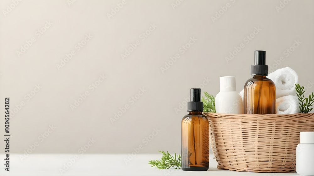 Spa Products in Wicker Basket Spa Products in Wicker Basket