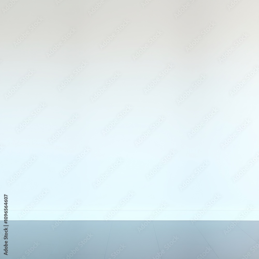 A simple white wall and a light gray floor, perfect for a minimalist design. A simple white wall and a light gray floor, perfect for a minimalist design.