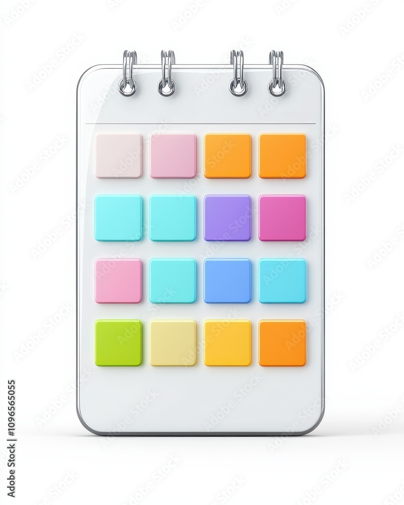 A colorful notepad with various square sticky notes arranged in a grid pattern, showcasing vibrant pastel colors. A colorful notepad with various square sticky notes arranged in a grid pattern, showcasing vibrant pastel colors.