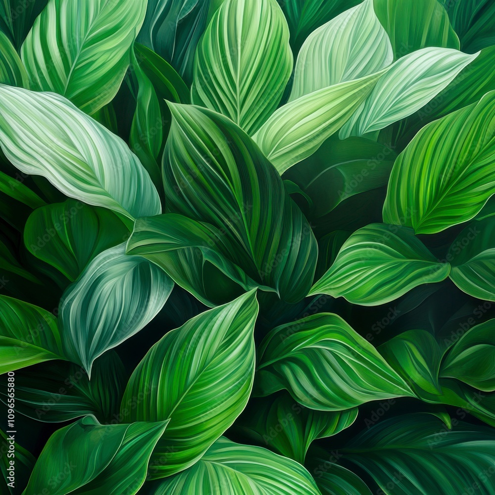 Intricate Green Leaf Design Intricate Green Leaf Design