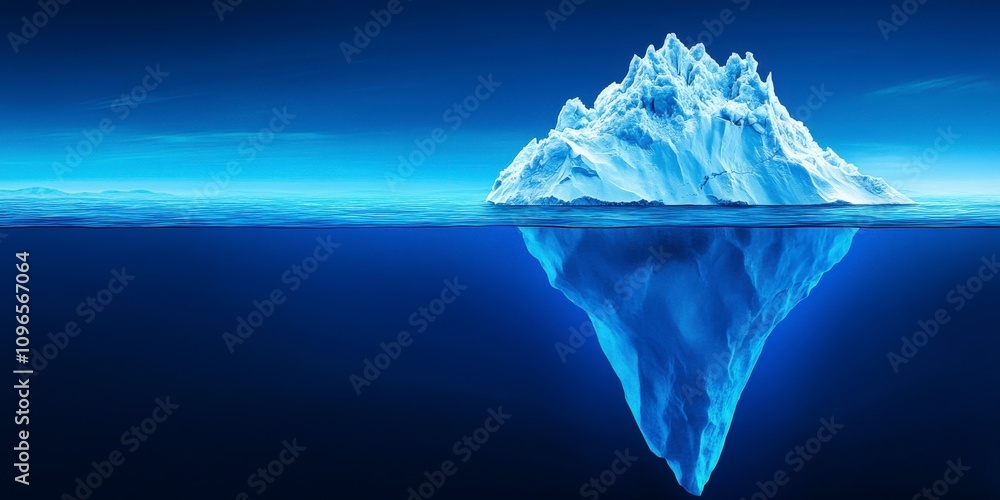 Obraz premium Iceberg - Hidden Parts of the Ocean