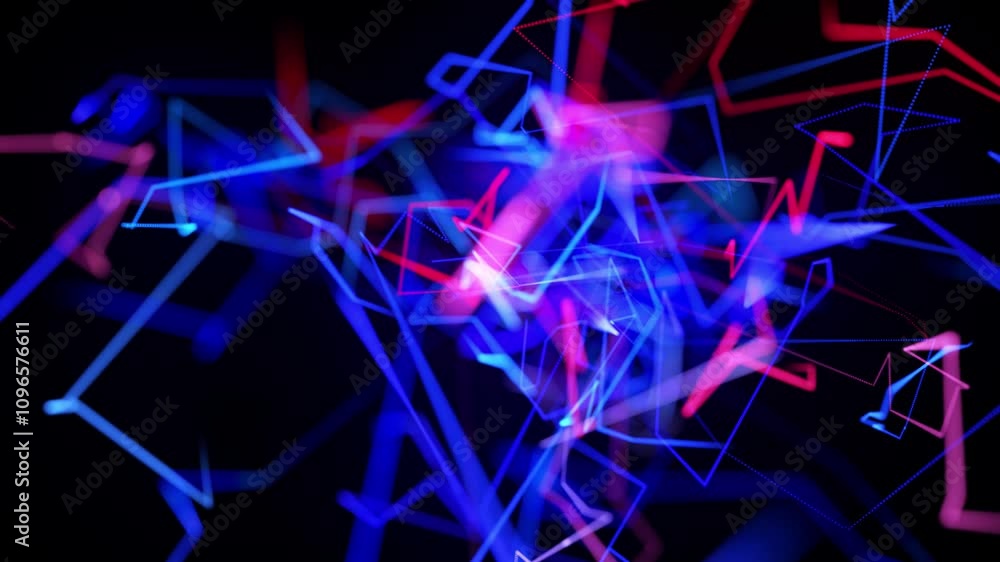 Intricate 4K Motion Graphics: A Visual Representation of Data Processing with Dynamic Neon Lines and Spatial Depth. Intricate 4K Motion Graphics: A Visual Representation of Data Processing with Dynamic Neon Lines and Spatial Depth.