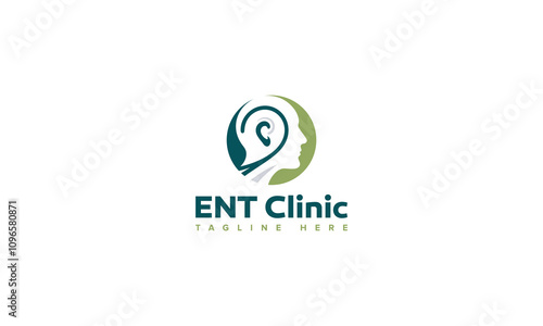 Ear Nose Throat Clinic Logo Vector Template