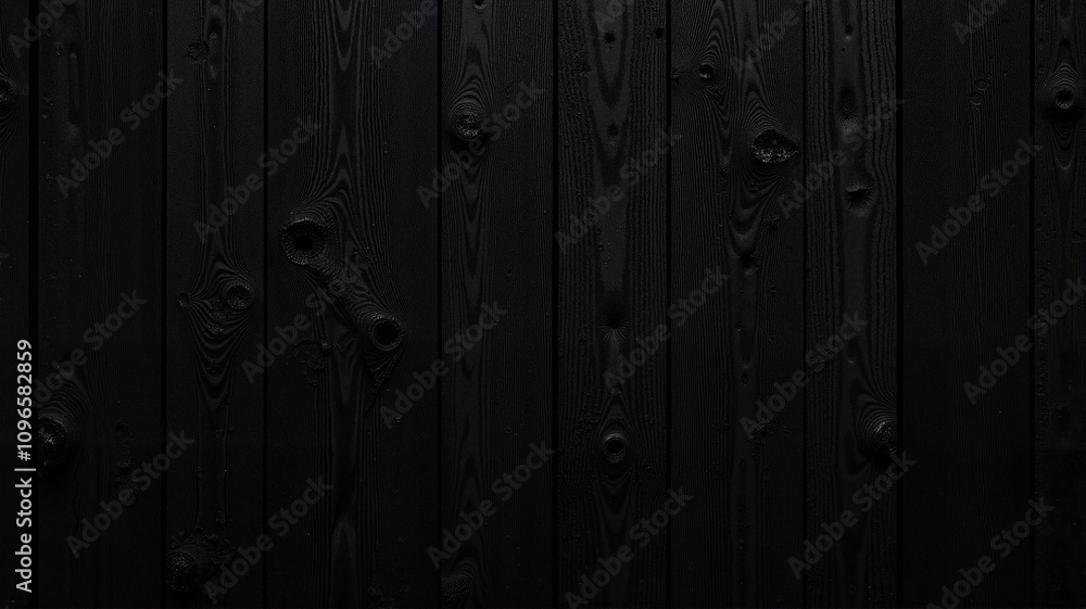 Dark wooden planks texture on black background Dark wooden planks texture on black background