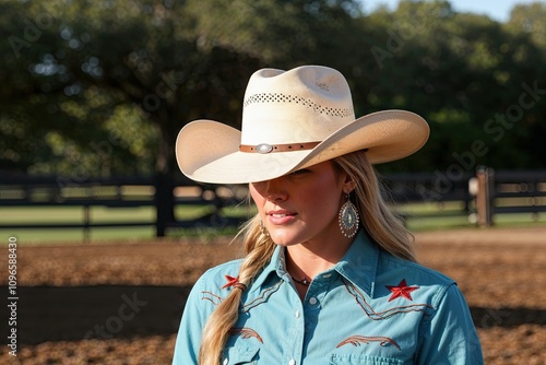 Authentic Vintage Cowboy Hat Rustic Texas Rodeo Fashion and Equestrian Culture Attire