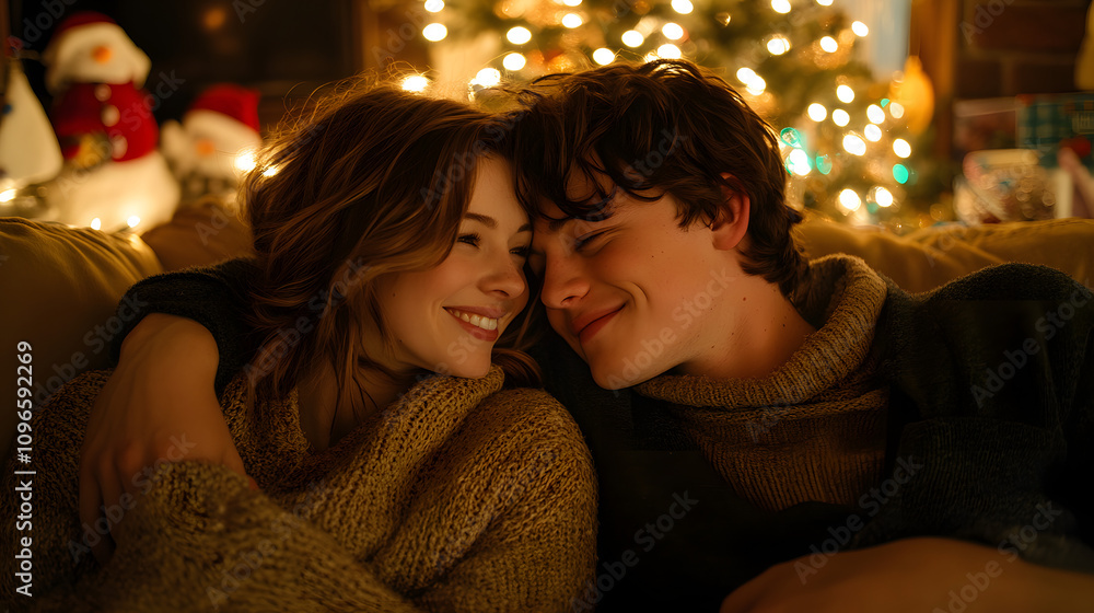 Magical Moments: Couples Enjoying Christmas Together Magical Moments: Couples Enjoying Christmas Together