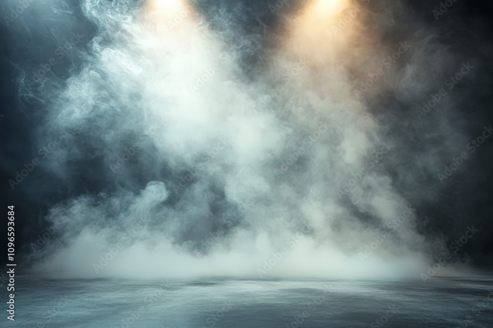 Fototapeta premium Dramatic Smoke Studio Background