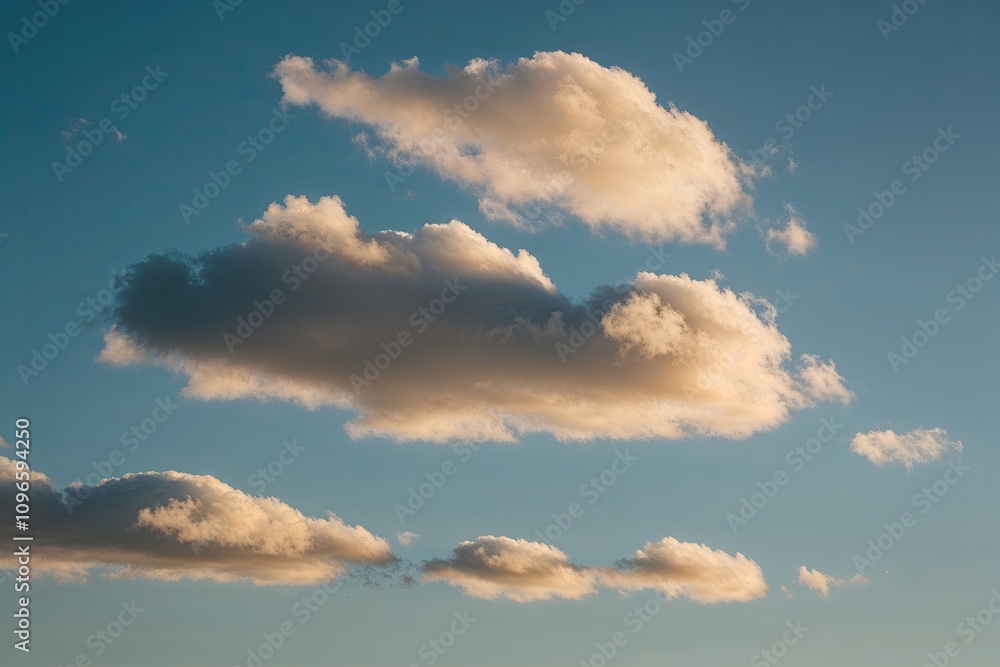 Calm Soaring Clouds in a Peaceful Sky Calm Soaring Clouds in a Peaceful Sky