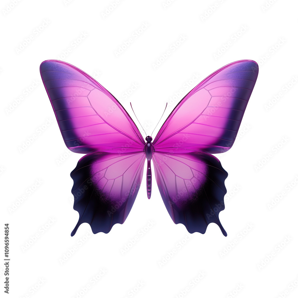 Obraz premium A vibrant, colorful butterfly with intricate wings showcasing shades of pink and purple, symbolizing beauty and transformation.