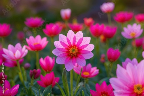 Stunning Closeup of a Colorful Flower Blossom in Springtime