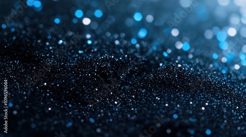 Blue and silver glitter background image