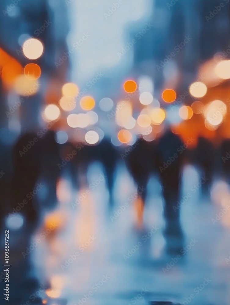 People walking on street People walking on street