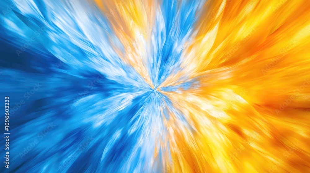 Obraz premium Blue and Yellow Flower Close-Up