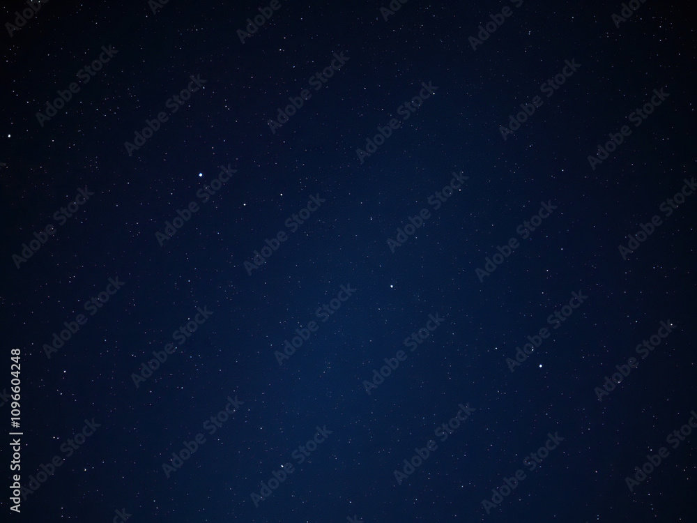 Fototapeta premium Deep blue night sky with twinkling stars on a black background, stars, darkness, astronomy