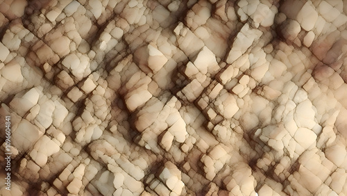 Rugged, rock image with earthy, beige tones and jagged, organic shapes creating a captivating, detailed surface texture; with ample space for text.