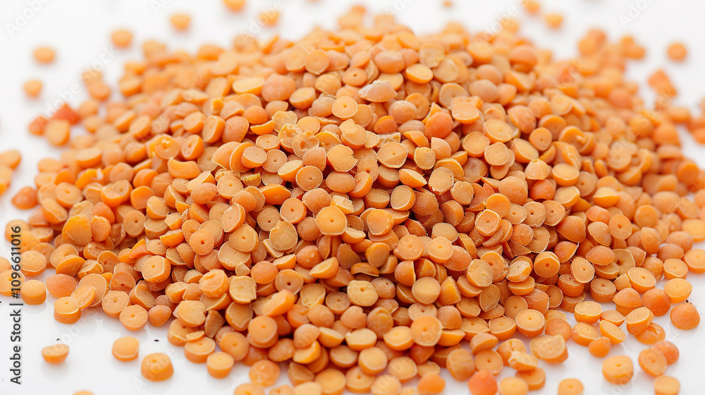 Masoor Dal isolated on white background Masoor Dal isolated on white background