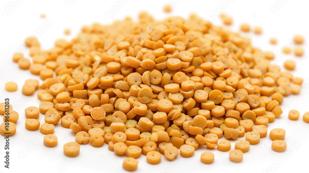 Masoor Dal isolated on white background Masoor Dal isolated on white background