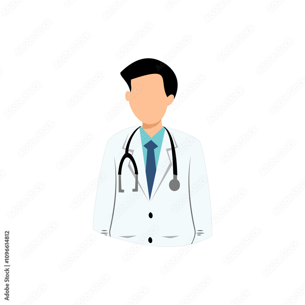 portrait of a doctor with stethoscope icon portrait of a doctor with stethoscope icon