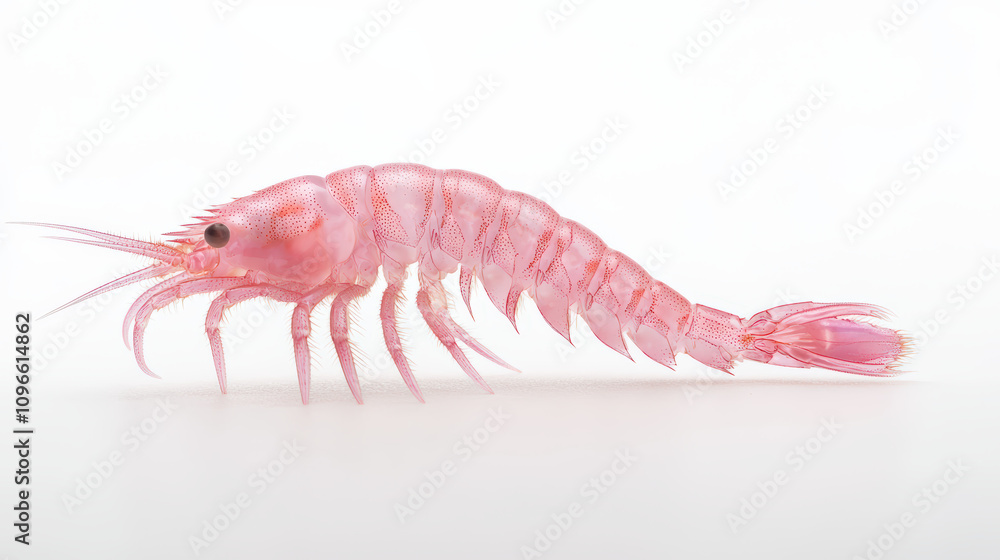 Raw shrimp with curled tail, showcasing delicate pink hues and fine details. This seafood delicacy is perfect for culinary presentations and gourmet dishes Raw shrimp with curled tail, showcasing delicate pink hues and fine details. This seafood delicacy is perfect for culinary presentations and gourmet dishes