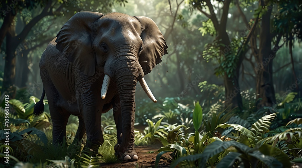Naklejka premium Elephant