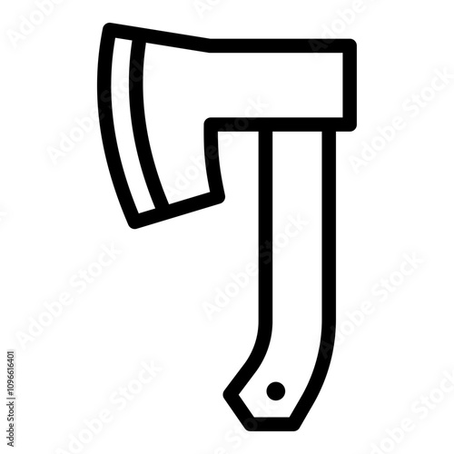 Axe icon. Vector line icon