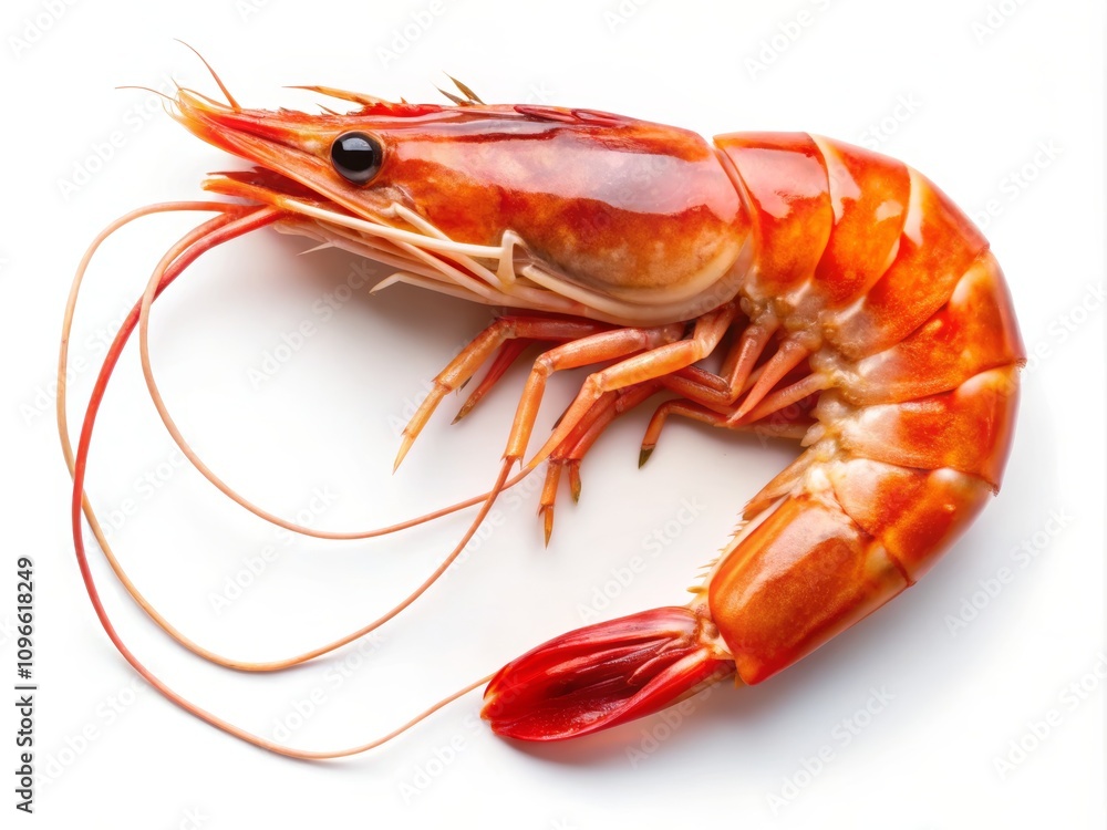 Isolated Fresh Shrimp on White Background Perfect for Culinary and Seafood Presentations, Showcasing Quality and Detail for Professional Use Isolated Fresh Shrimp on White Background Perfect for Culinary and Seafood Presentations, Showcasing Quality and Detail for Professional Use
