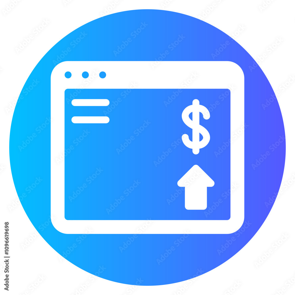 growth gradient icon growth gradient icon