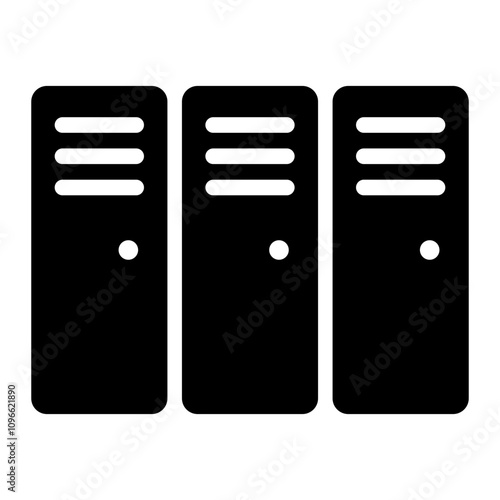 locker room glyph icon