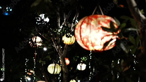 Brightly Glowing Lanterns of Hoi An, Vietnam at Night
