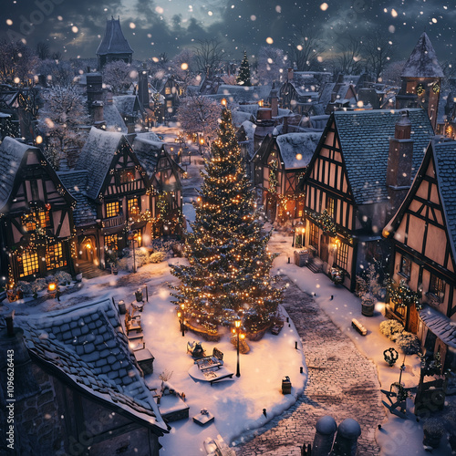 christmas night in the city