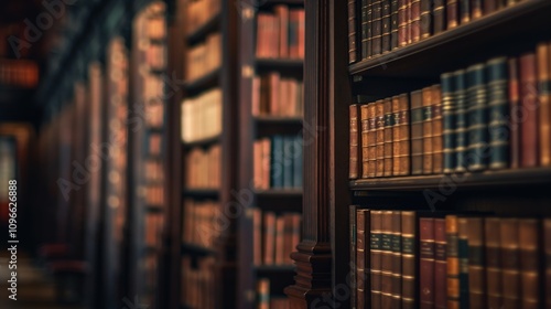 Elegant Library Interior Details