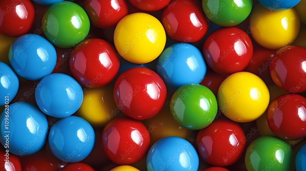 Bright plastic pellets in shades of red, blue, green, and yellow, captured in a close-up view that showcases their smooth, glossy surfaces and the rich, saturated colors. Bright plastic pellets in shades of red, blue, green, and yellow, captured in a close-up view that showcases their smooth, glossy surfaces and the rich, saturated colors.
