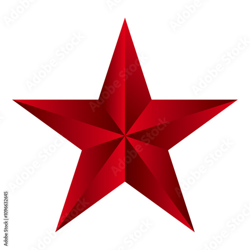Red bow isolated on white background