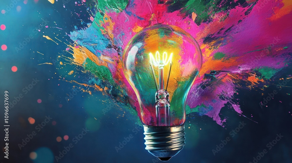 Lightbulb Explosion of Creativity Lightbulb Explosion of Creativity