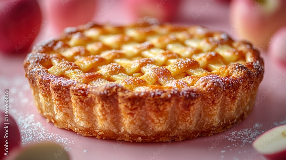A mouthwatering apple pie, showcasing the perfect blend of sweet and savory flavors. A delightful treat for any occasion. A mouthwatering apple pie, showcasing the perfect blend of sweet and savory flavors. A delightful treat for any occasion.