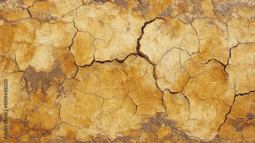 The ground has cracks in the top view for the background or graphic design The ground has cracks in the top view for the background or graphic design
