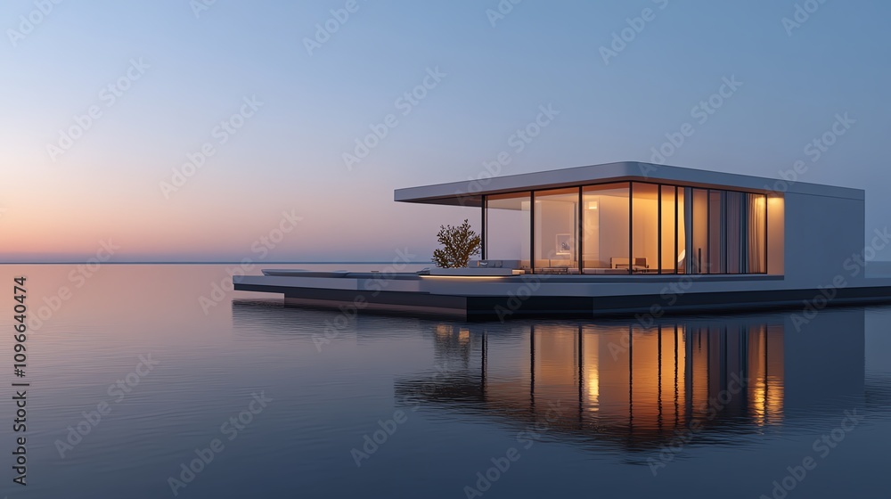 A 3D model of a renewable energypowered smart home on a floating island A 3D model of a renewable energypowered smart home on a floating island