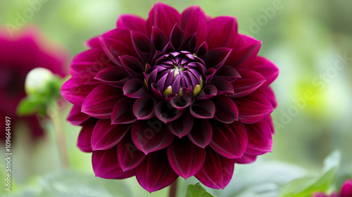 Purple dahlia flower