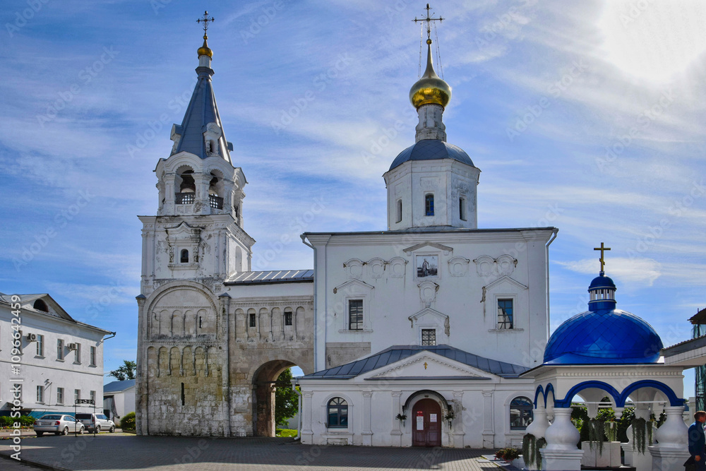 Staircase tower of the palace of Andrey Bogolyubsky in Bogolyubovo Monastery Staircase tower of the palace of Andrey Bogolyubsky in Bogolyubovo Monastery